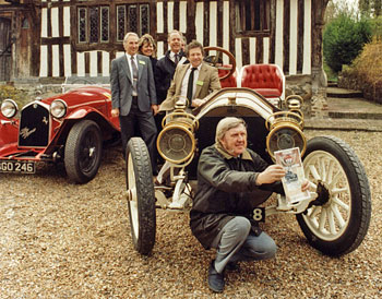 Paul Foulkes-Halbard and organisers at Filching Manor