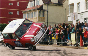 Russ Swift performs for the Bexhill crowd