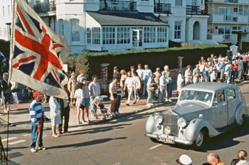 British Flag And Car