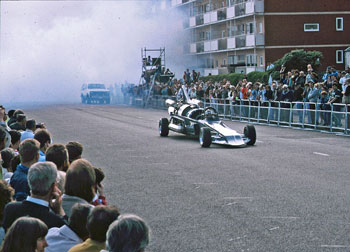 a dragster at the Bexhill 100